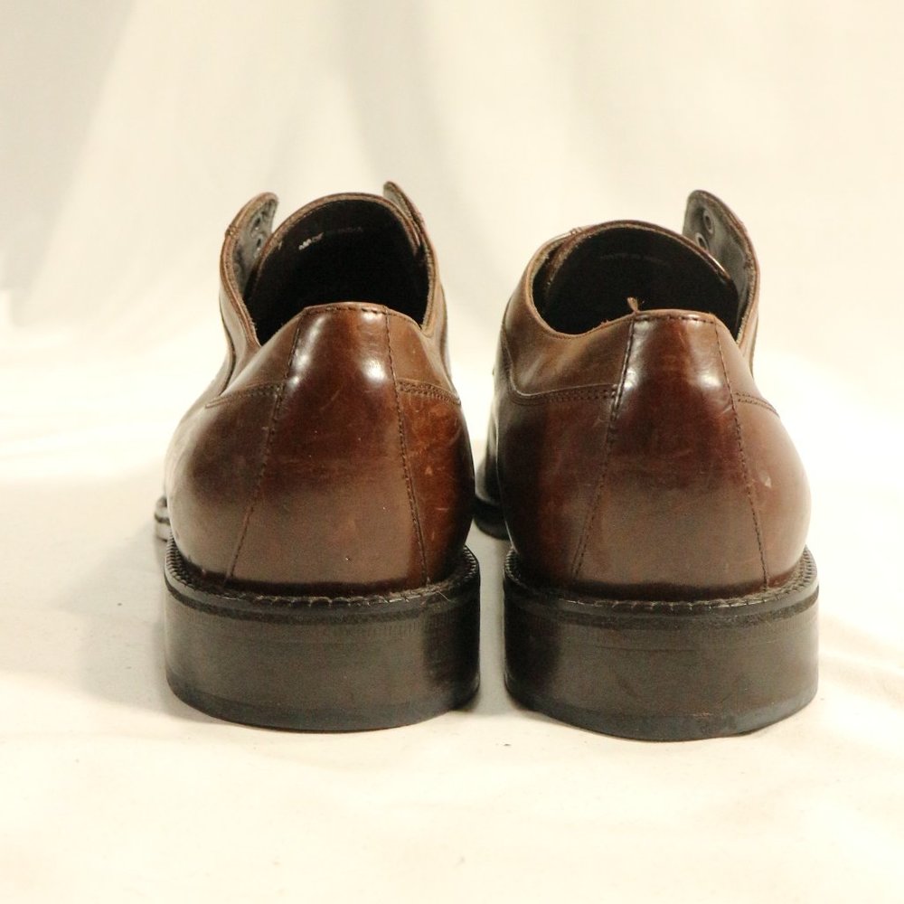 COLE HAAN Brown Leather Split Toe Loafers Sz 8 US Men - Picture 10 of 13